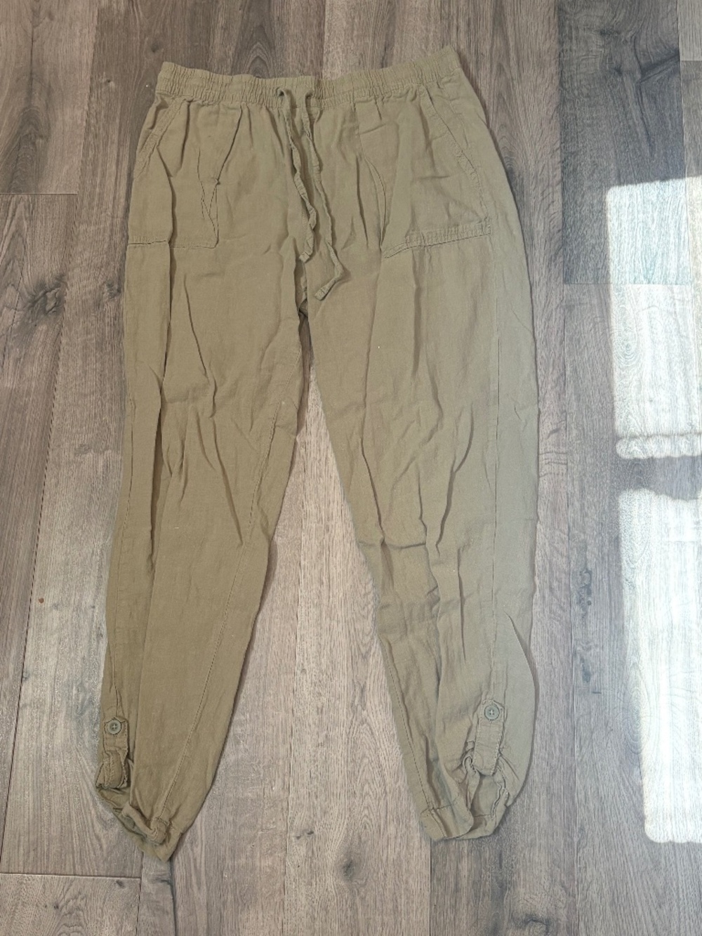 Cargo linen pants